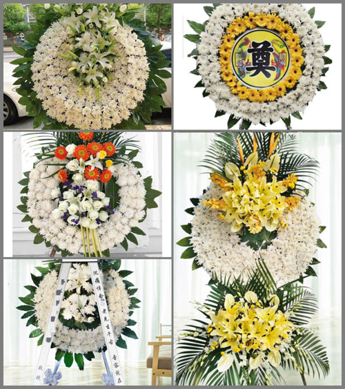 四川成都温江区和盛镇玉河村花圈速递